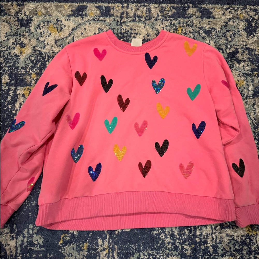 QOS heart sweatshirt